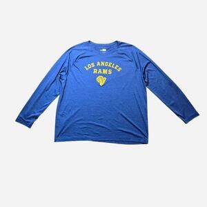 Blue and yellow team apparel Los Angeles Rams long sleeve size XXL
